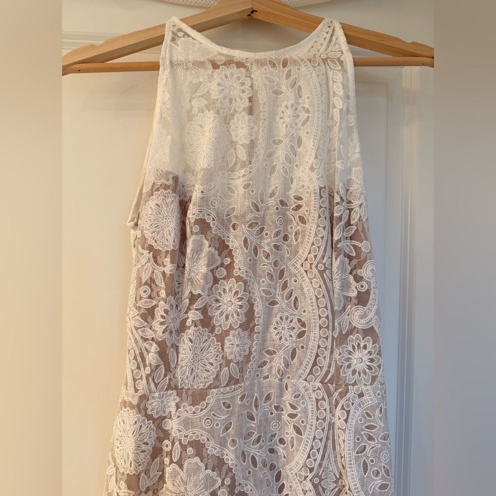 NWOT BRONX ADN BANCO Sicilia Ruffle LACE White wedding bridal dress - Picture 10 of 16